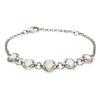 [I2630] - Silver Bracelet 'Goddess Opal' Silver White (rhodium-plated) - 10 Mm