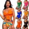 Summer Two Piece Bikini Split Swimsuit Beach Bikini Sets Bow Swimsuit Ladies Summer Bikinis