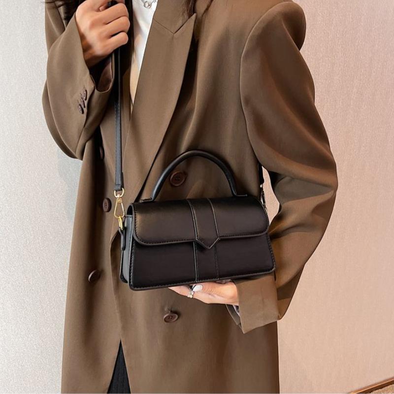 Ins-style High-end Westernized Women's Shoulder Bag Trendy Fashion Retro Portable Small Square Bag with Texture Versatile Small Cross-body Bags