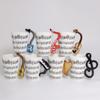 Water Cup 3D Musical Instrument Ceramic Cup 400Ml Music Note Musical Instrument Ceramic Cup Breakfast