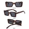 Women's Fashion Beach/Travel Gradient Square Sunglasses Shades Rectangle Leopard Sun Glasses