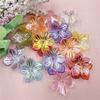 For Jewelry Making 20PCS Handmade DIY Bracelet Necklace 22.8mm Acrylic Beads Loose Spacer Beads Sun Flower Shape
