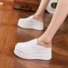 Thick-soled Little White Shoes for Women's 2025 New Spring and Summer Baotou, Wearing Cool Slippers Outside, Versatile, High-end Inner Height-increasi