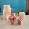Handmade Silicone Middle Finger Mold for Creative Plaster and Cake Decorations