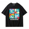 Hangyodon Harajuku Creative Pattern T-shirt Men's Casual Comfortable Summer 100% Cotton T-shirt Trend Fashion Loose T-shirt