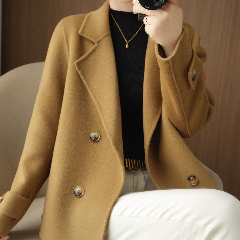 Autumn and Winter Loose Cardigan Coat Short Suit Collar Jacket Temperament Fashion Women's Clothing