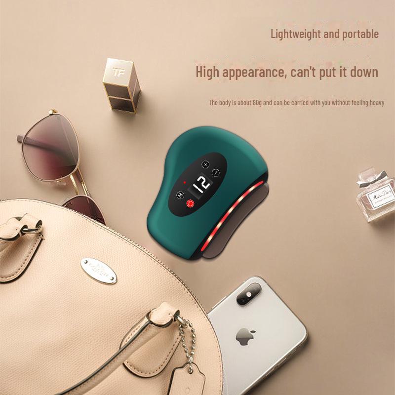 Smart Electric Bianstone Facial Scraping & Muscle Pulling Tool with Heating & Meridian Dredging