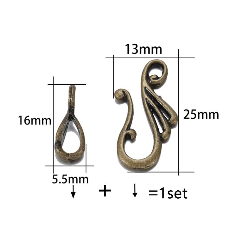 10Set Jewelry Finding Musical Note Shape Clasps Connector For Necklace Bracelet Making Supplies