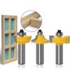 3pcs/set Glass Door Plank Wood Working Tools Curboard Cutter Router Bits 1/2 Shank 12mm Shank 8mm Shank T Type Ballnose