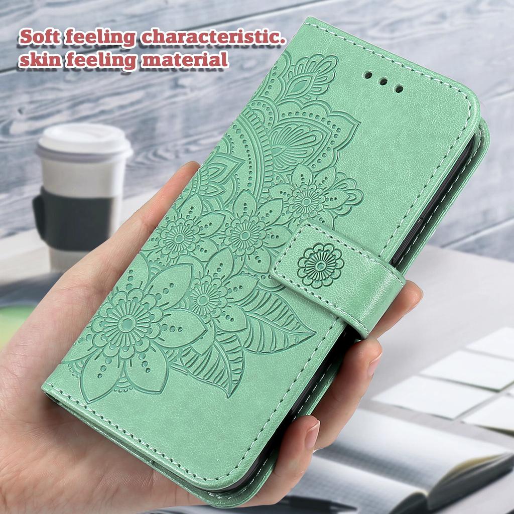 For Xiaomi Poco F7 5G Case Floral Pattern PU Leather Wallet Stand Phone Cover
