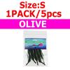 5PCS/Pack Size S Magnum's Dragon Tail for Pike Musky Strearmer Fly Saltwater Fishing Bait Fish Fly Tying Material