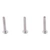 100Pcs M2 M2.5 M3 Aluminum Flat Truss Head Silver Tone Semi-hollow Bolts Half Semi-Tubular Rivets