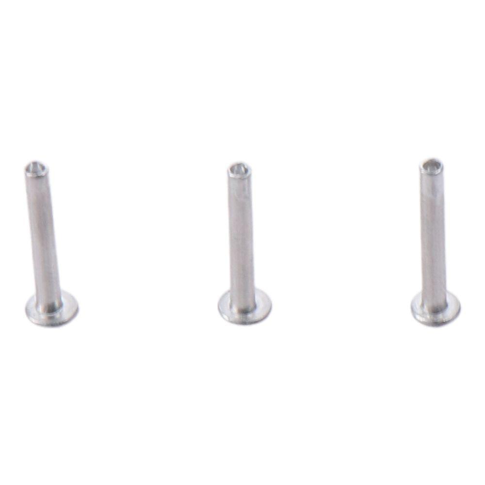 100Pcs M2 M2.5 M3 Aluminum Flat Truss Head Silver Tone Semi-hollow Bolts Half Semi-Tubular Rivets