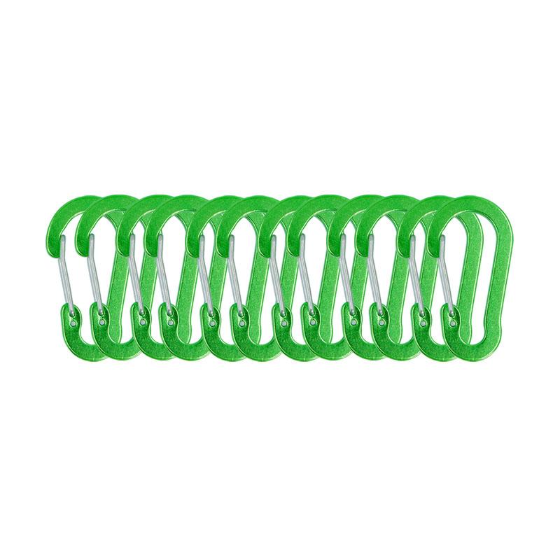 12PCS Carabiner Clip Set Tourist Small Hooks Outdoor Fishing Camping Cycling Hiking Multi Tool Keychain Buckle Karabiners