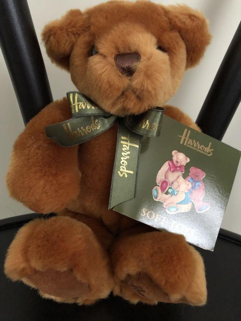 [USED] Harrods Brown Plush Teddy Bear Soft Toys