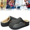 Big Size 49 50 Men Cotton Slippers Home Winter Indoor Warm Shoes Thick Bottom Plush Keep Warm House Slippers Man Cotton Shoes