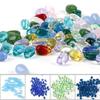 9x6mm Glass Water Drop Petal Pendant, DIY Handmade Czech Glass Hair Accessories