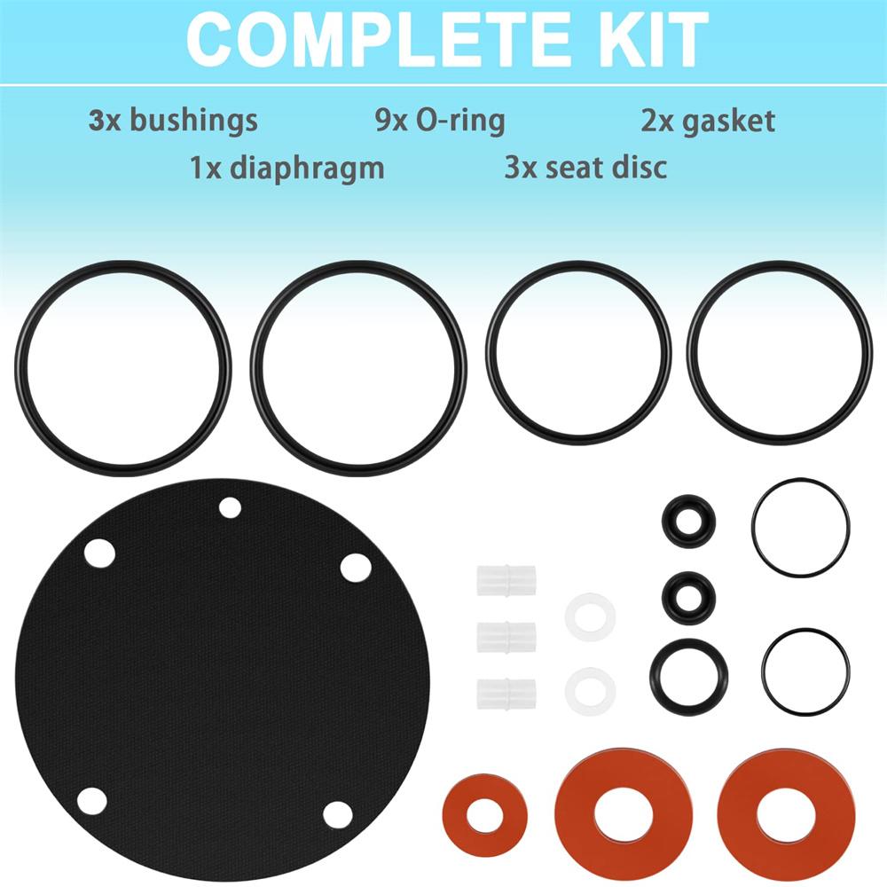 905111 Complete Rubber Repair Kit Fit for Febco Backflow 825Y Series 3/4"-1-1/4" Reduced Pressure Zone Assembly
