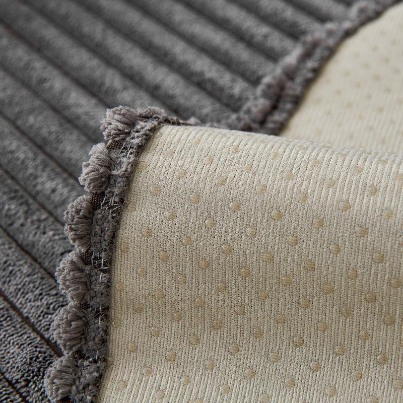 Winter Plush Simple Modern Sofa Cushion Solid Color Sofa Cover Thickened Warm Non-Slip Sofa Cover Towel