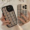 Xiaoxiangfeng Iphone16 Apple 14 Mobile Phone Case 11 Retro 15pro Max Knitted 12 Houndstooth Xs Suitable