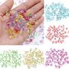 Love Heart Acrylic Bead Loose Spacer Beads 50pcs 7.6*8.5mm Wholesale For Jewelry Making Transparent Multicolor DIY Bracelet Accessories 9Color