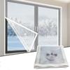 Windproof Window Insulation Cover Kit Highly Transparent Door Screen Kit  Outdoor