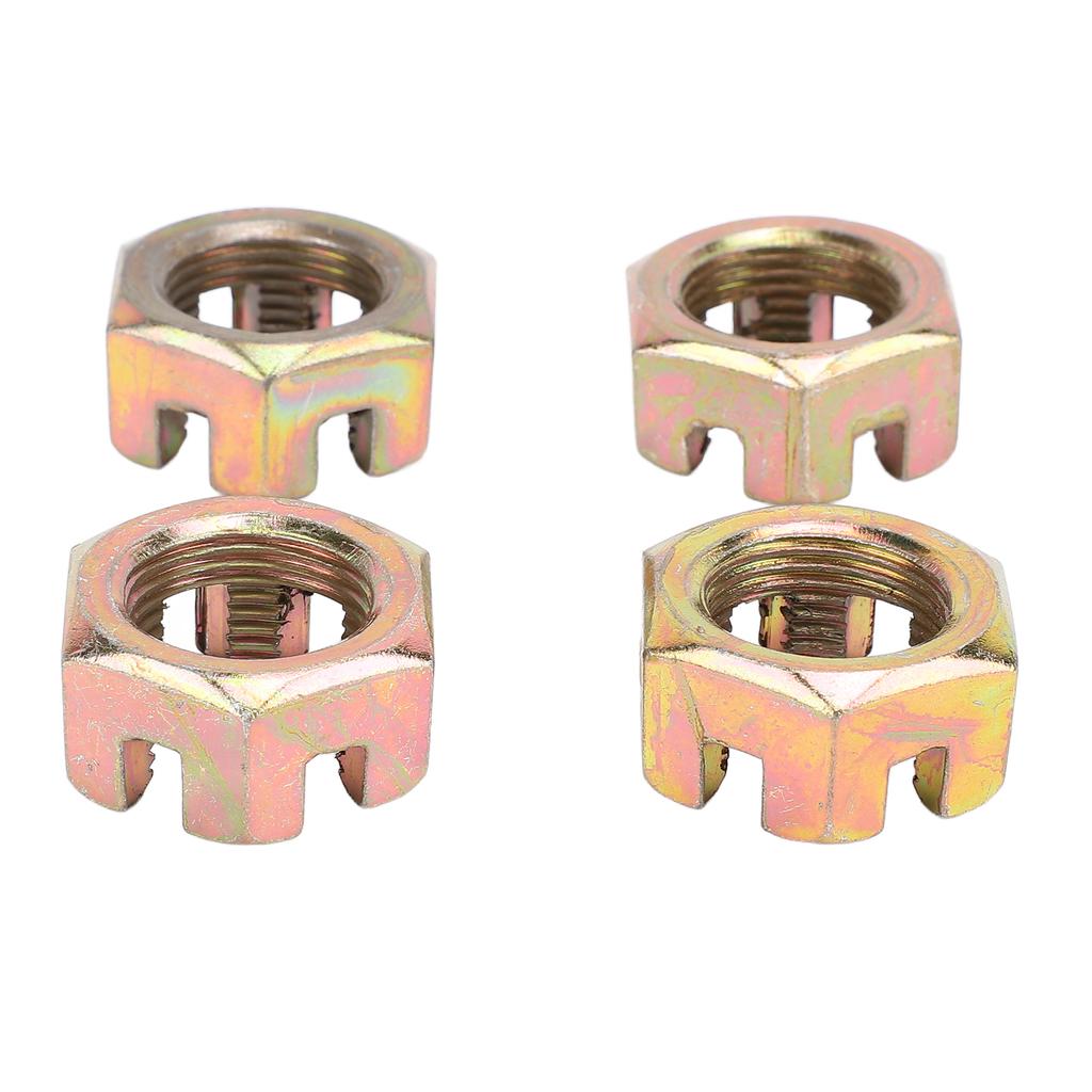 4PCS 20mm Wheel Hub Axle Castellated Nuts Steel Alloy Powerful Performance for 150cc 250cc Quad Dirt Bike ATV