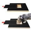 Dog Nail Scratch Pad with Treat Box Wooden Dog Nail File Board Snack Box Dog Paw Grinder Self Scratcher Board for Small Medium Dogs