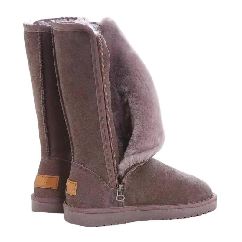 Korean Style Women's Fleece-Lined Long Boots - Warm, Comfortable & Lightweight Winter Footwear