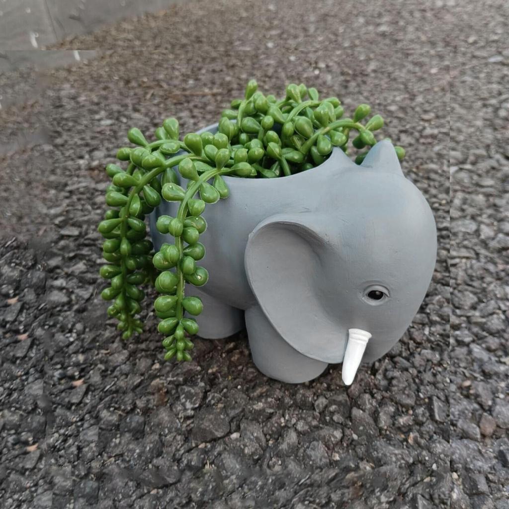 Elephant Flower Pots Succulent Flower Pots Animal Flower Pots Patio Outdoor Interior Decoration With Drainage Holes