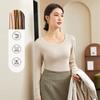New Spring Summer Autumn Round Neck Long Sleeve T-shirt Fashion Thin Slim Fit Casual Tees Female Supper Soft Slim Versatile Casual Lingerie Top