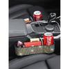 Car Seat Crevice Storage Box With Cup Holder Rhinestones Auto Gap Bottle Phone Key Organizer For Women Girls Interior Accessorie
