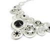 [I2193] - Designer Necklace 'Sissi' Black Silver