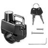 Helmet Lock, Keyed Holder, For Bicycles & Motorcycles, Multi-functional & Easy Installation, Anti-Theft AM220914