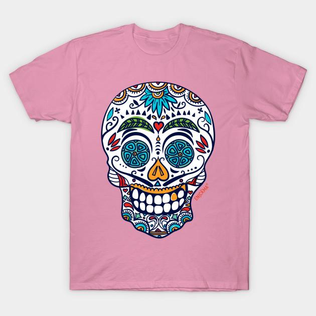 T Shirt Women Dia De Los Muertos Harajuku Print Kawaii Tshirt Summer Short Sleeve Female T-Shirt Top Tee