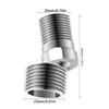 Stainless Steels Shower Tap Adapter 360 Degree Adjustable Angled Bents Base Extended Angled Showerhead Corner Joint