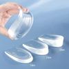 1Pairs Silicone Gel Height Increase Insole Heel Lifting Foot Care Protector