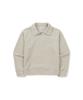 Corduroy Half Zip Sweatshirt Light and Women's GS-S25WWFZT71, Beige, Medium, Men's Women's