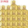 21pcs MOC Figures Army Armored Guard Archer Warrior Soldiers Building Blocks Knights Shield Weapon Bricks Toys