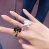 Dripping Oil Elephant Ring Jewelry Accessories Funny Finger Buckle Cute Cartoon Dachshund Ring Men