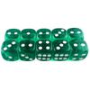D6 Dice Set 14mm Transparent Dice for Puzzle Making Crafts and Classroom Set of 10