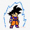 Patches For Clothes Bag Iron On Thermal Stickers Pixel Art Of Goku Goku Vegeta Pattern Washable Heat Transfer