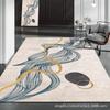 Nordic Living Room Carpet: Modern Simple Luxury Floor Mat for Bedroom & Coffee Table, Washable.