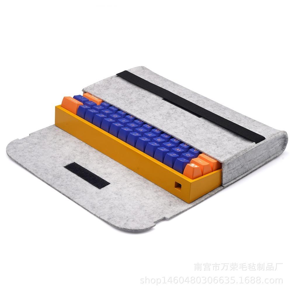 Protective Cover Peripheral Bag Computer Keyboard Bag Keyboard Pack Felt Bag Keyboard Carrying Case