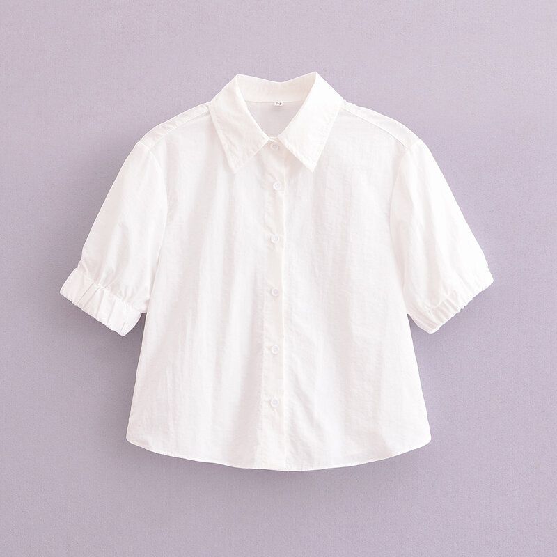 Fashion Style 2024 Summer New Arrival Women's Clothing Stylish All-Matching Short Shirt Wide Hem Midi Dress 2731067