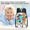 Elementary School Cartoon Backpack And Peripheral Backpack Three Piece Set