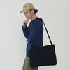 Standard Two Pocket Wide Cross Bag (Black), AM23B0501-7000021180