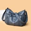 Women's Crossbody Bag Middle-Aged Mother Bag Soft Leather Shoulder Bag