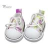 1 Pair Doll Shoes Mini Lace-Up Canvas Sneakers for 17cm Dolls Fingerboard Mini Finger Shoes Toy Accessory Realistic Design Creative Gift