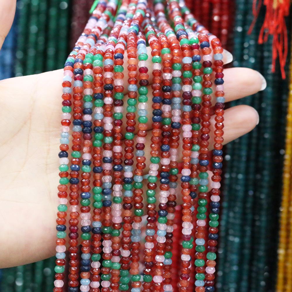 Natural Stone Bead Spinel Faceted Beads 2 X 4 Mm for Jewelry Making DIY Necklace Anklet Bracelet Accessory